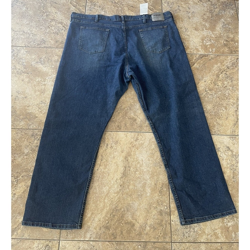 Wrangler Authentics Straight Leg Medium Wash Denim Mens Jeans 46X30 ZM200FD - Picture 5 of 8